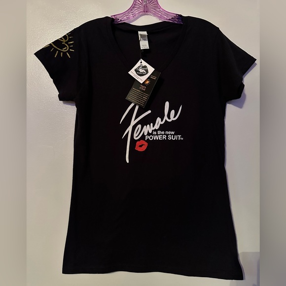“Female is the New Power Suit” | Hearts of Gold | Non-Profit T-Shirt NWT - Picture 1 of 8